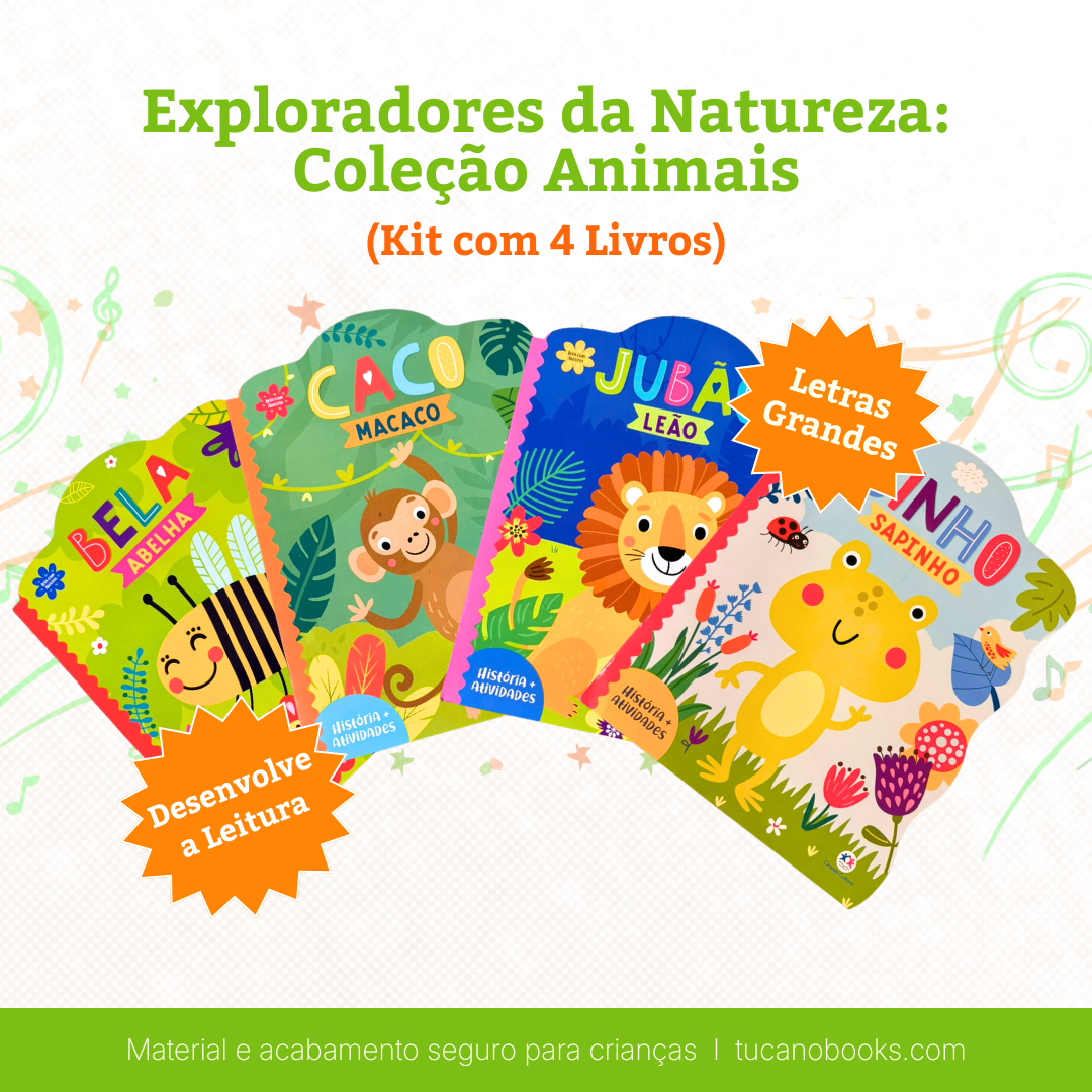 Exploradores da Natureza: Coleção Animais (4 Livros)