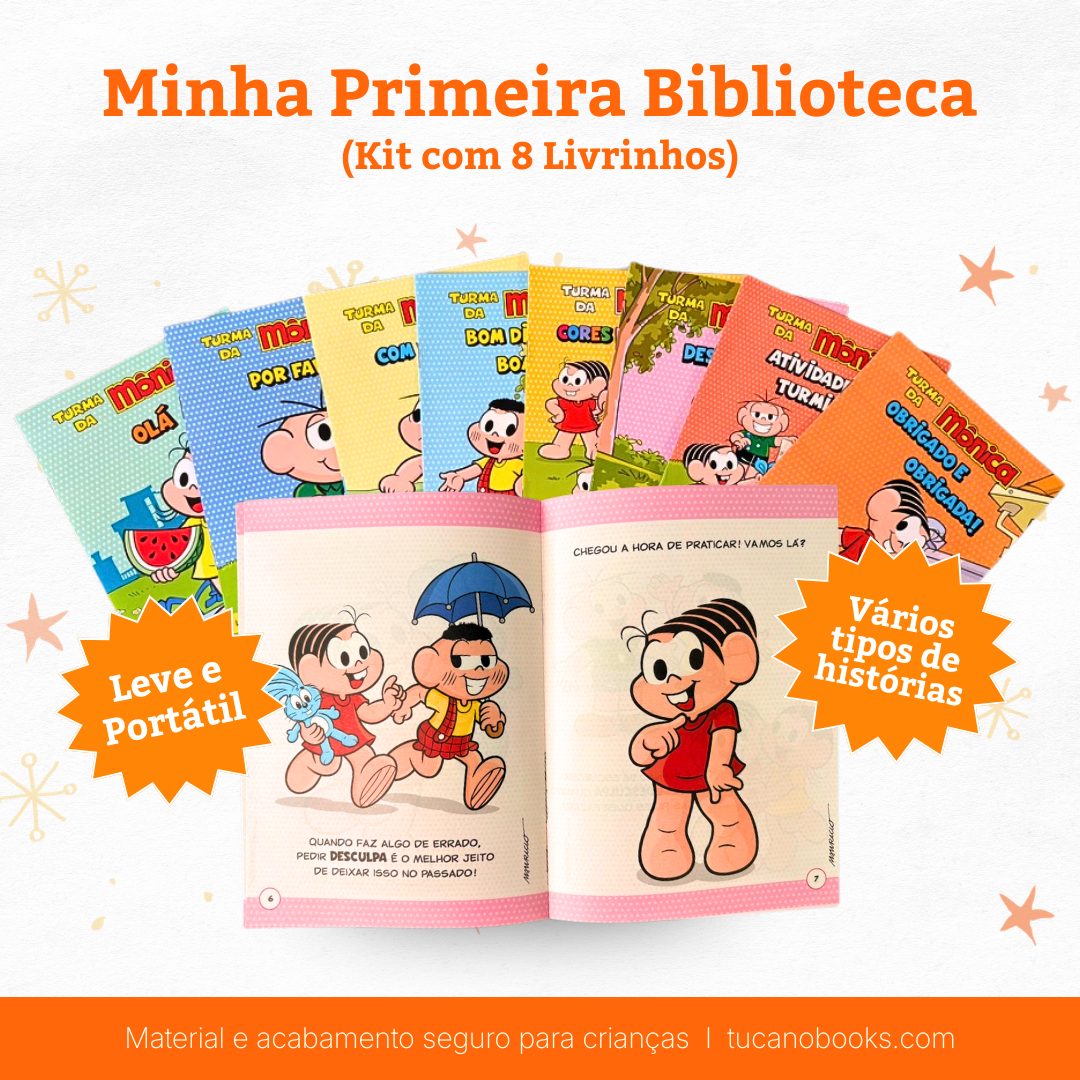 Minha Primeira Biblioteca: Coleção 8 Histórias Turma da Mônica