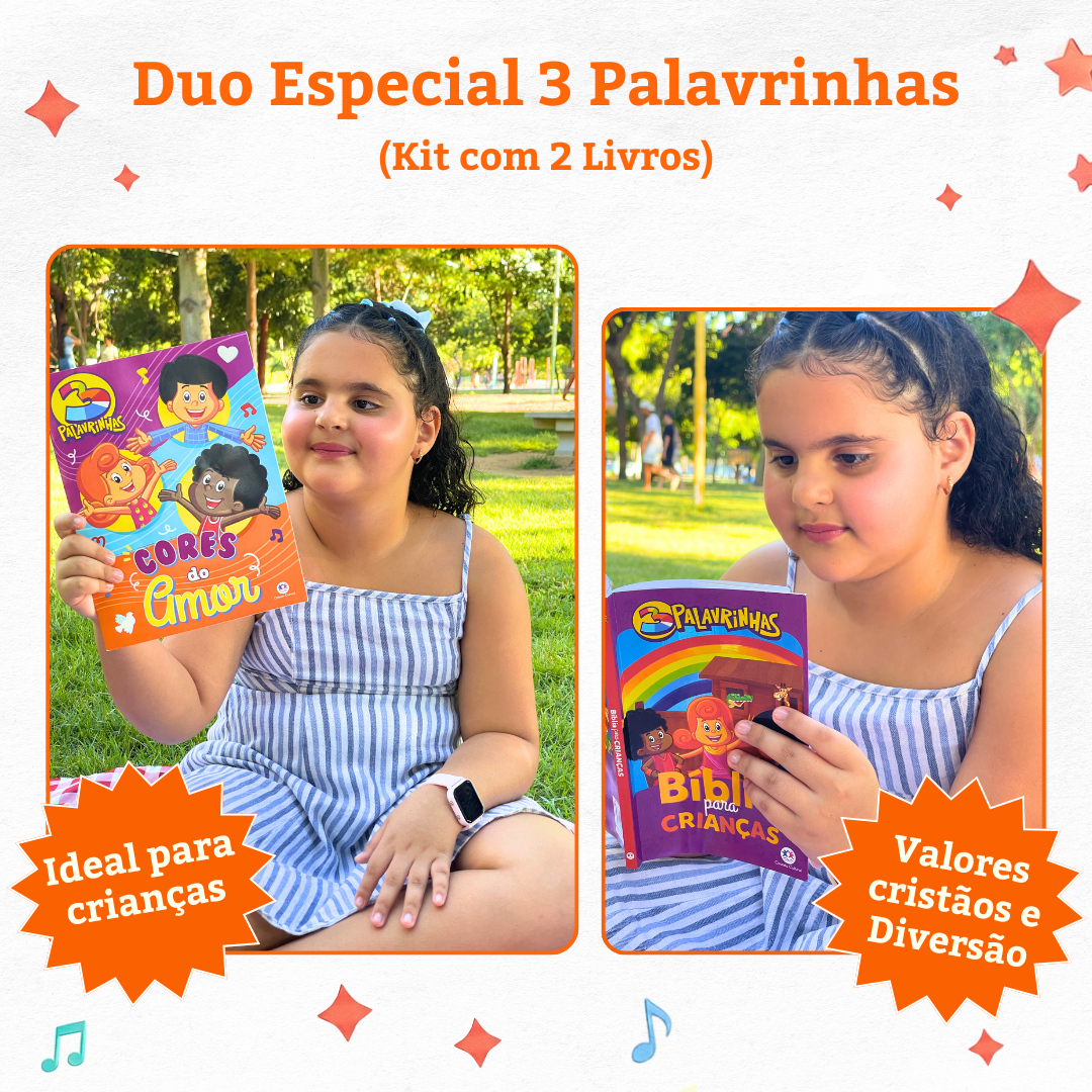 Duo Especial 3 Palavrinhas: Minha Bíblia + Livro de Colorir
