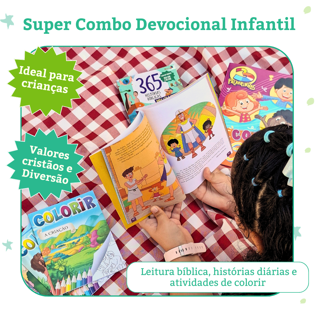 Super Combo Devocional Infantil: A Bíblia Completa para Crianças