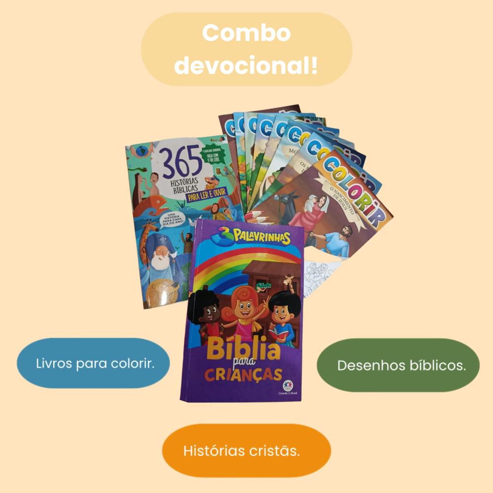 Super Combo Devocional Infantil: A Bíblia Completa para Crianças