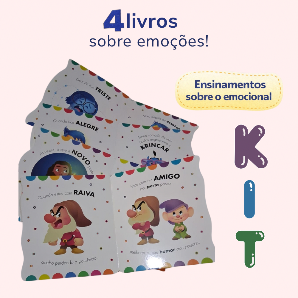 Coleção Completa Divertidamente: Entendendo as Emoções (4 Livros)