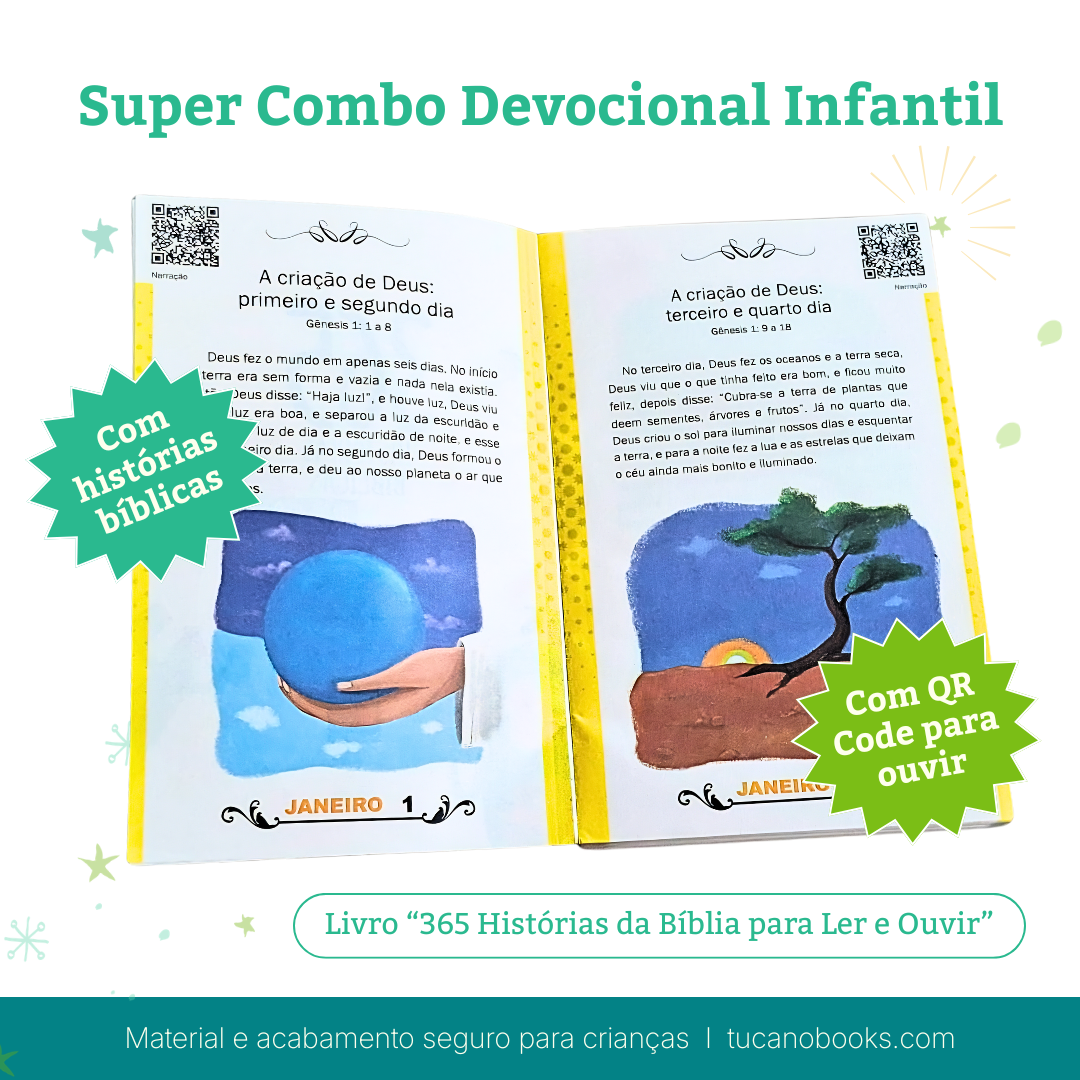 Super Combo Devocional Infantil: A Bíblia Completa para Crianças
