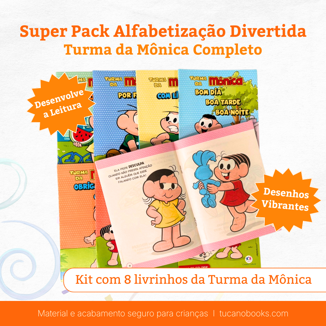 Super Pack Alfabetização Divertida: Turma da Mônica Completo
