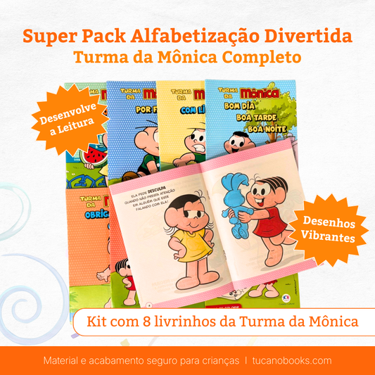 Super Pack Alfabetização Divertida: Turma da Mônica Completo