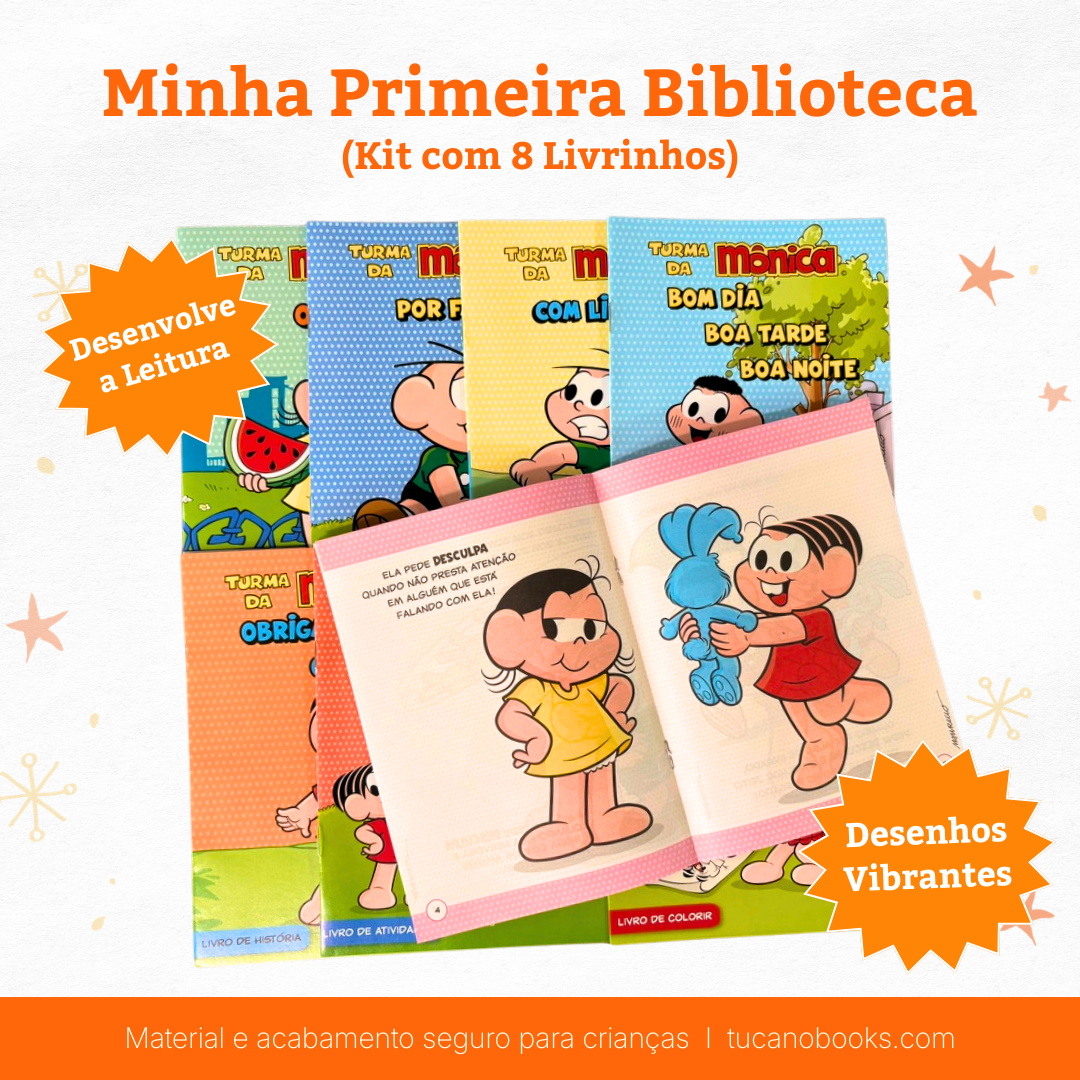 Minha Primeira Biblioteca: Coleção 8 Histórias Turma da Mônica