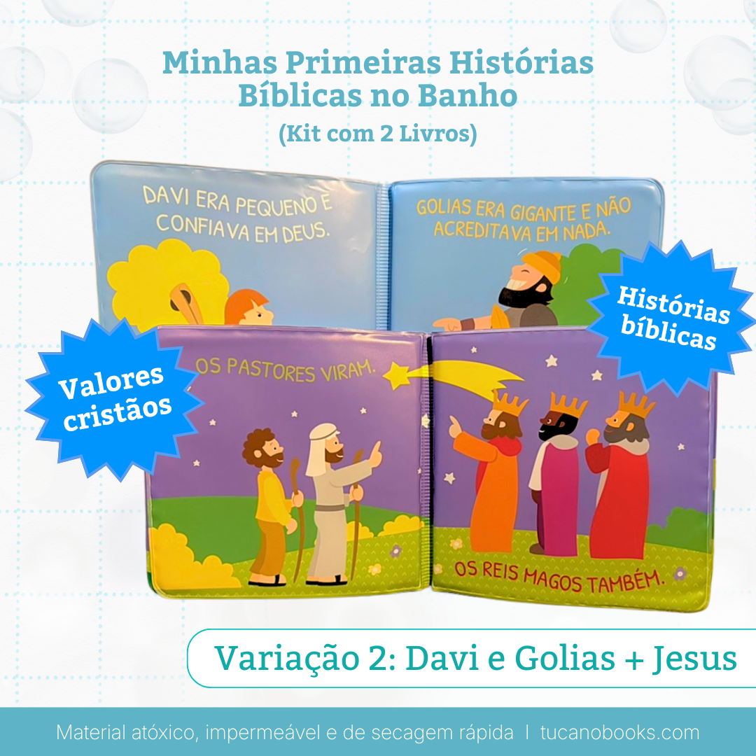 Minhas Primeiras Histórias Bíblicas no Banho (Kit com 2)