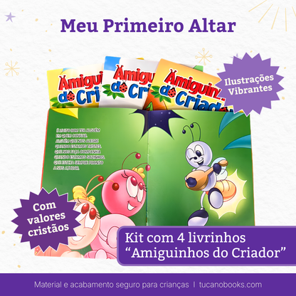Meu Primeiro Altar: Bíblia 3 Palavrinhas + Kit Historinhas Cristãs