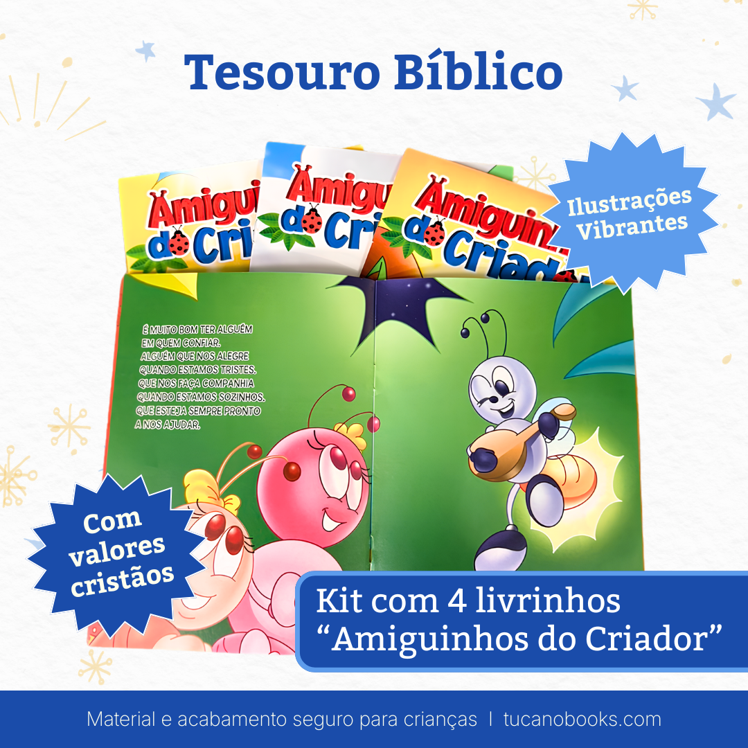 Tesouro Bíblico: 365 Histórias para Dormir + Kit Colorir Cristão