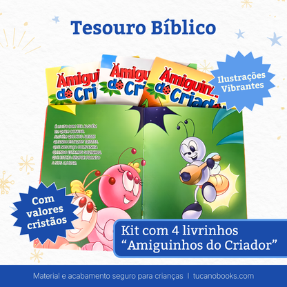 Tesouro Bíblico: 365 Histórias para Dormir + Kit Colorir Cristão