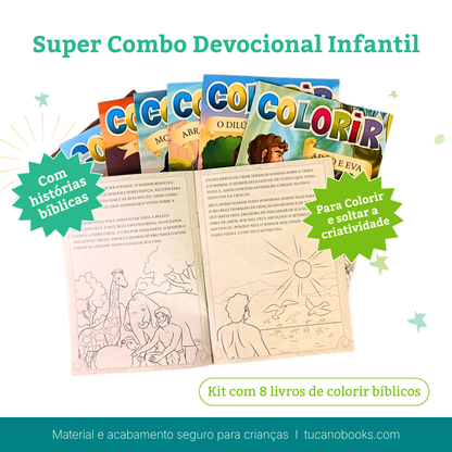 Super Combo Devocional Infantil: A Bíblia Completa para Crianças