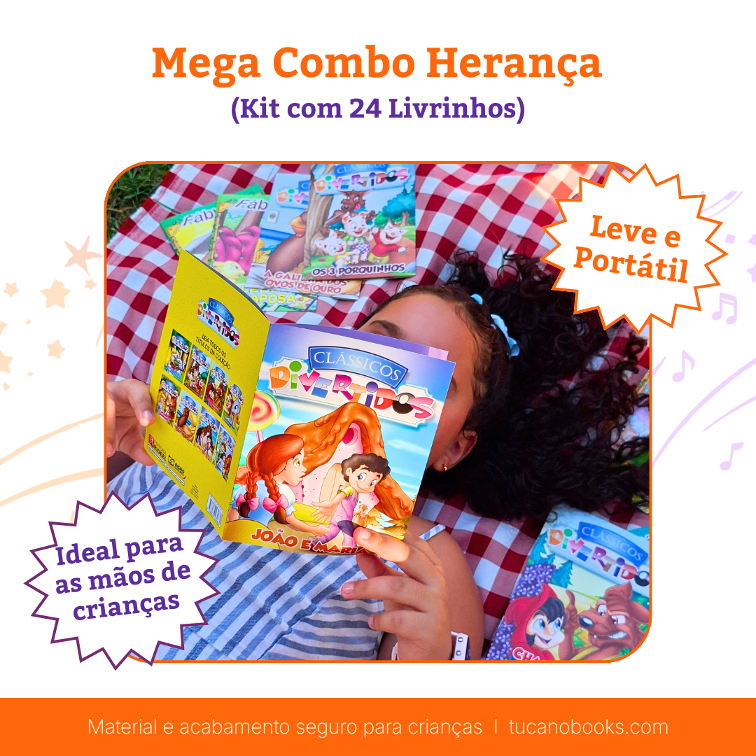 Mega Combo Herança em Português -  24 Livros Clássicos Infantis
