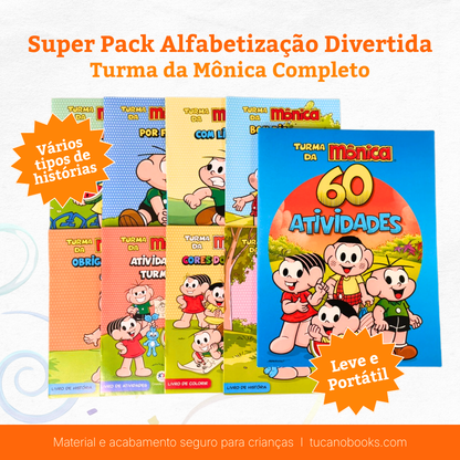 Super Pack Alfabetização Divertida: Turma da Mônica Completo