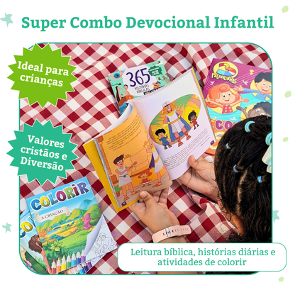Super Combo Devocional Infantil: A Bíblia Completa para Crianças