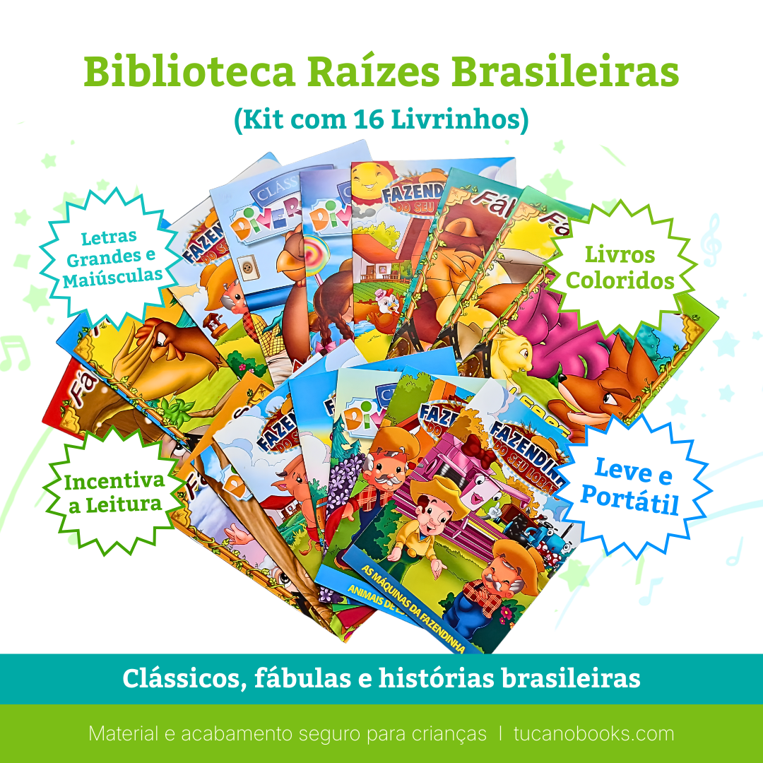 Biblioteca Raízes Brasileiras: 16 Fábulas e Clássicos Inesquecíveis