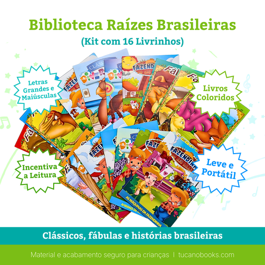 Biblioteca Raízes Brasileiras: 16 Fábulas e Clássicos Inesquecíveis