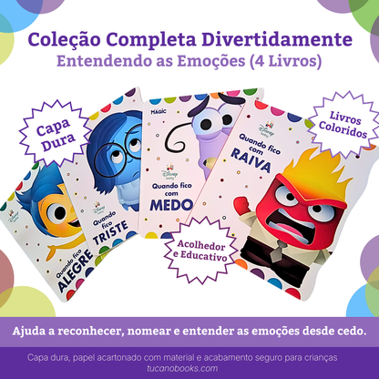 Coleção Completa Divertidamente: Entendendo as Emoções (4 Livros)