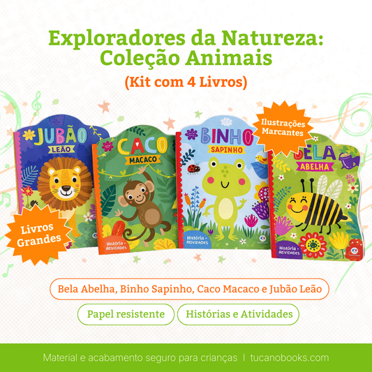 Exploradores da Natureza: Coleção Animais (4 Livros)