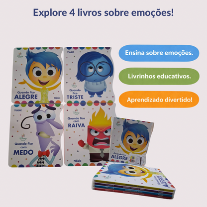 Coleção Completa Divertidamente: Entendendo as Emoções (4 Livros)
