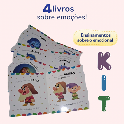 Coleção Completa Divertidamente: Entendendo as Emoções (4 Livros)
