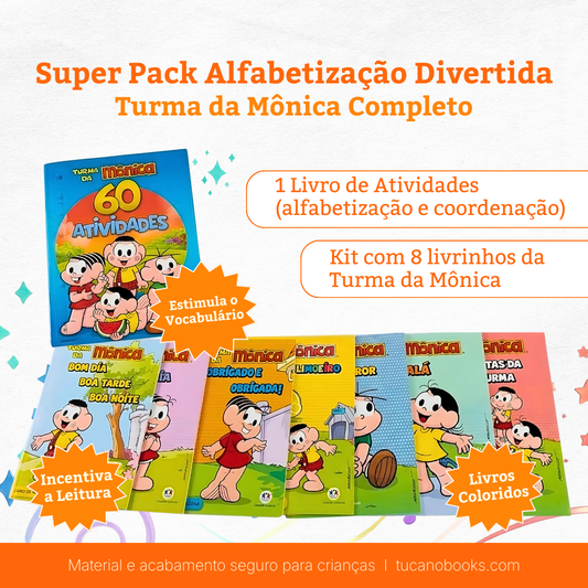 Super Pack Alfabetização Divertida: Turma da Mônica Completo