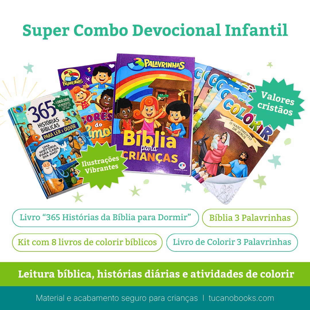 Super Combo Devocional Infantil: A Bíblia Completa para Crianças